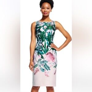 NWT Adrianna Papell Women's Floral Stretch Scuba Sheath Dress